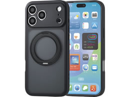 �G���R�� iPhone18 ProMax �n�C�u���b�h�P�[�X �Ɍ� MAGKEEP �X�^���h �}�b�g �u���b�N PM-A26DMGSTKCBK