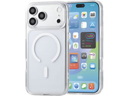 �G���R�� iPhone18 ProMax �n�C�u���b�h�P�[�X �Ɍ� MAGKEEP �z���C�g PM-A26DMAG02KWH