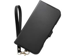 �G���R�� iPhone18 ProMax �蒠�^�P�[�X �Ɍ� ���Εt �ϏՌ� �n���h�X�g���b�v�t �u���b�N PM-A26DPLFY4KBK