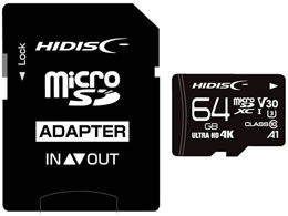 Hidisc Microsdxcカード 64gb Class3 Hdmcsdx64gcl10v Forestway 通販フォレストウェイ