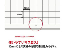 オキナ 方眼模造紙 全判プロジェクト 白 50枚巻 TPZ1WH | Forestway