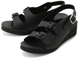 parfait 2�o�b�N���T���_�� �i�[�X�T���_�� 25-3438-0404 LL KS-102(�u���b�N)