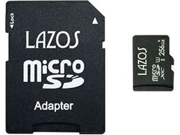 Lazos microSDXC[J[h 256GB L-B256MSD10-U3