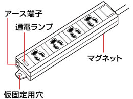 サンワサプライ 電源タップ 3P・4個口 10m TAP-MG341N2-10 | Forestway