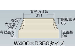 サカエ ニューCSツールワゴンW400 3段 引出付 アイボリー | Forestway