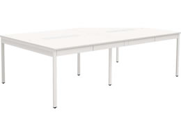 Y2K �t���[�A�h���X�f�X�N W2400�~D1400 ���o���t�� �z���C�g NSQ2N-2414-WH