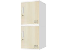 Netforce �L���[�{�C�h ���b�J�[ 2�l�p 1��2�i �V�����_�[�� ����450mm �X�`�[�� �z���C�g�~�i�`������ CUB3545S02-WHNA
