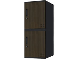 Netforce �L���[�{�C�h ���b�J�[ 2�l�p 1��2�i �V�����_�[�� ����450mm �X�`�[�� �u���b�N�~�_�[�N�u���E�� CUB3545S02BKDBR