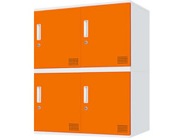 Netforce �L���[�{�C�h ���b�J�[ 4�l�p 2��2�i �V�����_�[�� ����450mm �X�`�[�� �z���C�g�~�I�����W CUB3545S04-WHOR