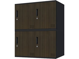 Netforce �L���[�{�C�h ���b�J�[ 4�l�p 2��2�i �V�����_�[�� ����450mm �X�`�[�� �u���b�N�~�_�[�N�u���E�� CUB3545S04BKDBR