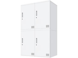 Netforce �L���[�{�C�h ���b�J�[ 4�l�p 2��2�i �V�����_�[�� ����600mm �X�`�[�� �z���C�g�~�z���C�g CUB3560S04-WHWH