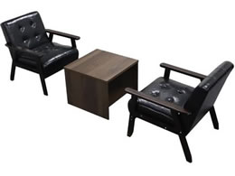Netforce �A�j�[�^ ����3�_�Z�b�g 2�l�p �\�t�@ 1�l�|2��+�e�[�u�� �u���b�N�~�_�[�N�u���E�� ANITA21A2T14SBB