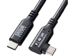 �T�����T�v���C USB 10Gbps Type-C�P�[�u�� PD100W �f���o�͑Ή� �Б�L�^�R�l�N�^ 1m KU-10GCCP100L10