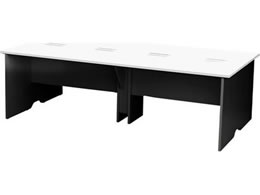 Netforce �A���j�[�� �t���[�A�h���X�f�X�N ��2400mm �ؐ� �u���b�N�r�~�z���C�g�V��