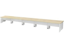 Netforce �A���j�[�� �t���[�A�h���X�f�X�N ��6000mm �ؐ� �z���C�g�r�~�i�`�������V��