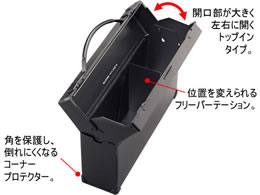 リヒトラブ ダレスバッグ 幅広タイプ A4 シルバー A-662-26