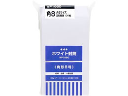 オキナ ホワイト封筒100 給料角8 枠なし 100枚 Wp1680 Forestway 通販フォレストウェイ