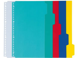 �P���� �J���[�C���f�b�N�X(���n)A4 5�R �J���e�u�b�N�p�i 01-2800-0103 30��(�����^)�P���� KB-814(A4 5���})