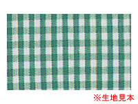 レディースギンガムチェックシャツ(半袖) グリーン 9号 SA4010-4