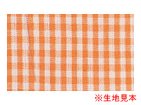 メンズギンガムチェックシャツ(長袖) オレンジ L SA3011-15