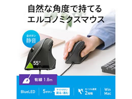 サンワサプライ Blueledエルゴノミクスマウス 有線 静音 Ma Erg9n Forestway 通販フォレストウェイ