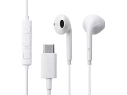 �G���R�� USB Type-C �C���z�� �L�� �C���i�[�C���[�^ �}�C�N�t�� �ʘb�\ DAC���� ������ ���ʒ��� 1.2m �z���C�g EHP-DF18IMWH