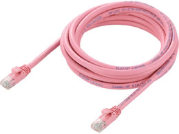 �G���R�� LAN�P�[�u�� Cat6A 10Gbps 500MHz �ܐ܂�h�~ ���� 3m �s���N LD-GPA�^PN3