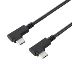 �G���R�� USB Type-C �P�[�u�� ���[L�� ���炩 60W PD USB2.0 480Mbps 1m U2C-CLLY10NBK