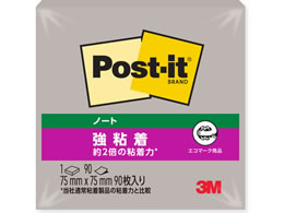 3M �|�X�g�E�C�b�g �m�[�g ���S�� �Đ��� 75x75mm �y�u���O���[ 90�� 654SS-GP