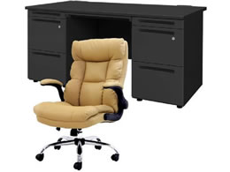 Netforce �f�X�N�`�F�A�Z�b�g ����3�i W1400 �����f�X�N+�`�F�A ���~�L������ LRD147BKDBKCA33