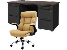 Netforce �f�X�N�`�F�A�Z�b�g ����3�i W1400 �����f�X�N+�`�F�A ���~�L������ LRD147BKDBRCA33
