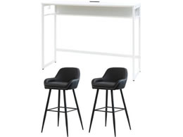 Netforce �n�C�f�X�N�X�N�[�v�`�F�A�Z�b�g 2�l�p �z���C�g�~�u���b�N HD1545SCPH2WHBK