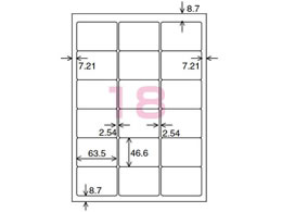 コクヨ カラーLBP&PPC用 紙ラベルA4 18面100枚 LBP-F7161-100N