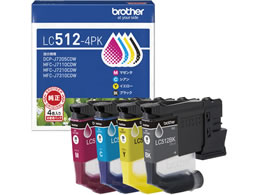 �u���U�[ �����C���N�J�[�g���b�W 4�F�p�b�N LC512-4PK