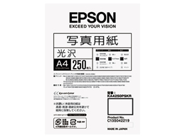 エプソン 写真用紙〈光沢〉 A4 250枚 KA4250PSKR | Forestway【通販 ...