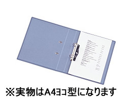 リヒトラブ D型リングファイル A4ヨコ 2穴 背幅51mmブルーバイオレット