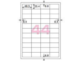 コクヨ カラーLBP&PPC用 紙ラベルA4 44面100枚 LBP-F28368N