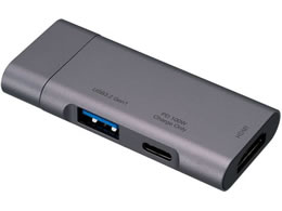 �i�J�o���V PD�Ή� Type-C �|�P�b�g�T�C�Y�h�b�L���O�X�e�[�V���� �O���[ UD-C08GY