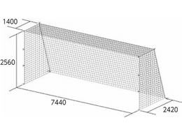 TOEI LIGHT �g�[�G�C���C�g ��ʃT�b�J�[�S�[���l�b�g �T�b�� 2��1�g �|���G�X�e�������� 275T 90�{