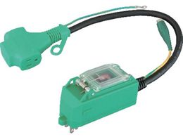 NICHIDO �v���O�C���|�b�L���u���[�J �ߕ��טR�d�ی쌓�p 15A 6mA���x 0.45m PIPBH-EK-T