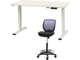 Netforce ���~�f�X�N1��+�n�C�`�F�A1�r �Z�b�g ��1200mm �L���X�^�[�r �f�X�N�`�F�A WH�~WH �`�F�A NV AJE1260CRH1WWNV