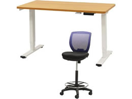 Netforce ���~�f�X�N1��+�n�C�`�F�A1�r �Z�b�g ��1200mm �L���X�^�[�r �f�X�N�`�F�A WH�~NA �`�F�A NV AJE1260CRH1WNNV