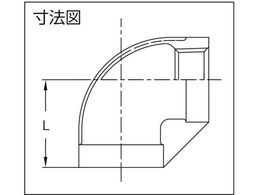 TRUSCO ねじ込み管継手 SUS 90°エルボ 20A TLL-20A | Forestway【通販