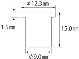 エビ ブラインドナット エビナット (平頭・アルミ製) 板厚2.5 M6×1.0