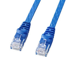 �T�����T�v���C �J�e�S��6�t���b�gLAN�P�[�u�� 0.5m �u���[ LA-FL6-005BL