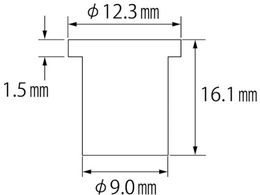エビ ブラインドナット エビナット (平頭・アルミ製) 板厚3.2 M6×1.0
