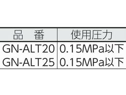 アクアシステム 溶剤用アルミ製手動ガンノズル 接続Rc1 GN-ALT25