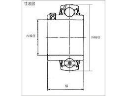 NTN 軸受ユニットUC形(円筒穴形、止めねじ式)内輪径90mm外輪径190mm幅