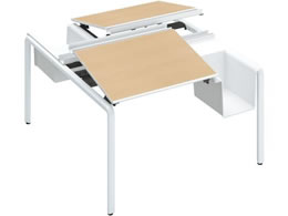 �R�N�� UPTIS �f�X�N���ʓƗ��o�X�P�b�gW1200 �i�`�������I�[�N�~�r��