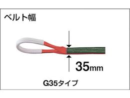 TRUSCO ベルトスリング JIS3等級 両端アイ形 35mm×8.0m | Forestway